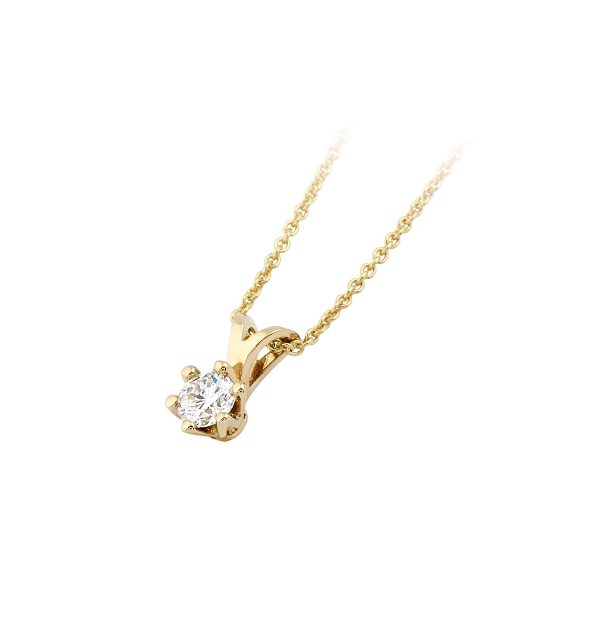 Elegance diamantanheng 1,00 ct gult gull