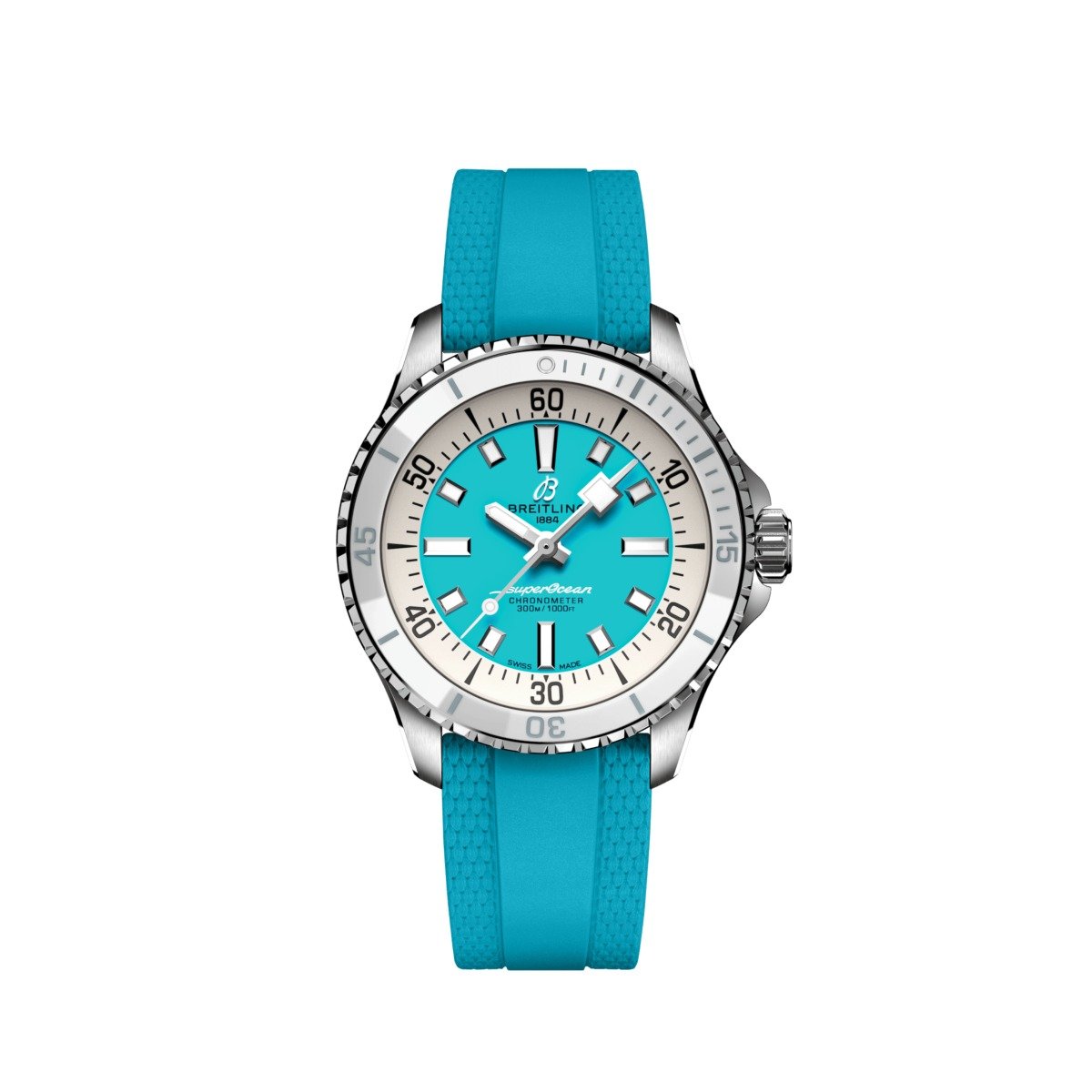 Breitling Superocean Automatic 36 mm turkis skive