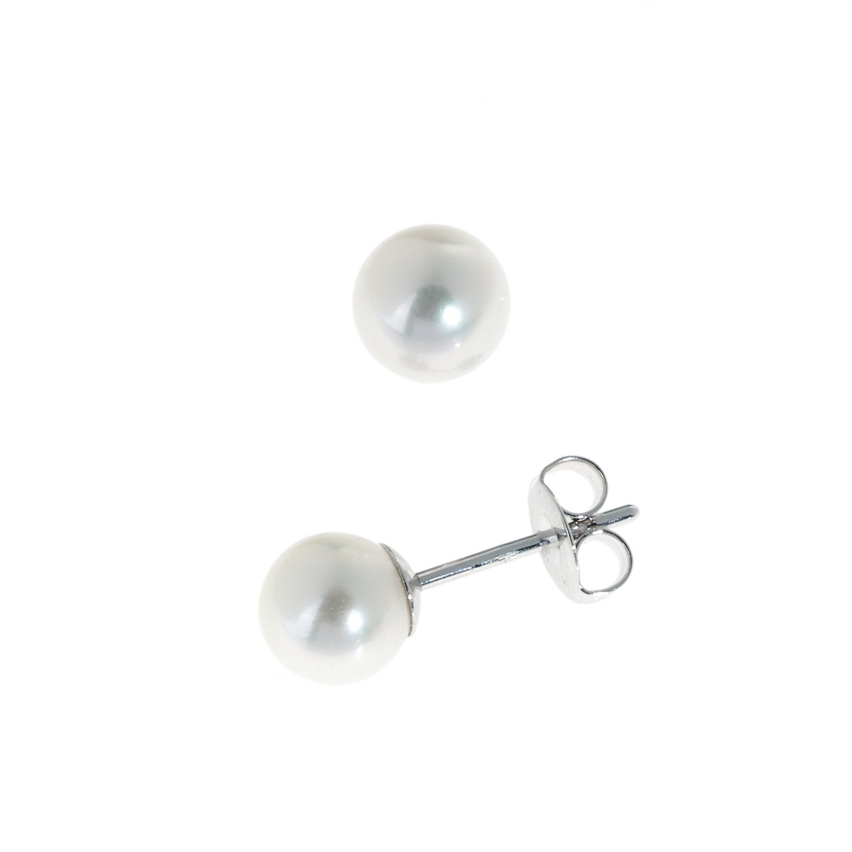Perleøredobber sølvstift 6-6,5 mm kulturperle