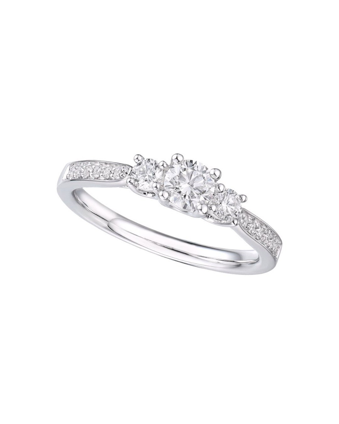 Bridal Eternity Positano 3-stens diamantring 0,60 ct