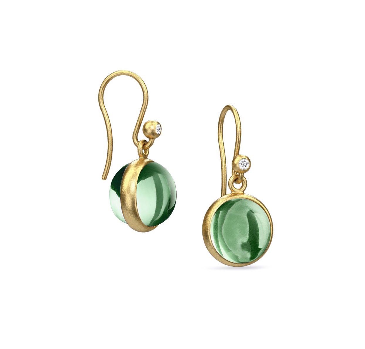 Julie Sandlau Prime øredobber grønn krystall