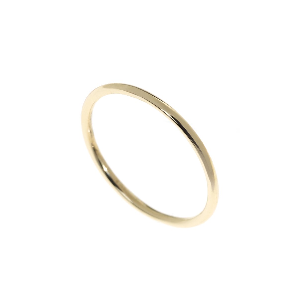 Smal ring i gult gull 1,0 mm