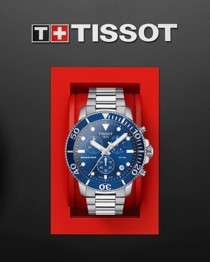 Tissot Seastar 1000 blå 45,5 mm