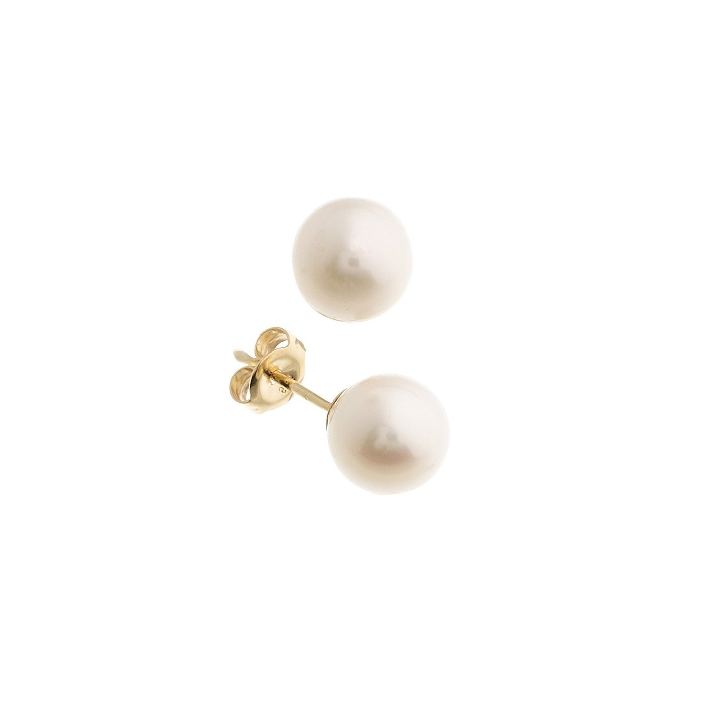 Perleøredobber 5-5,5 mm gullstift med Akoya-perler